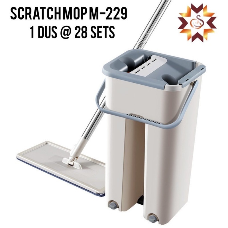 Alat Pel Pembersih Lantai serba guna - scratch cleaning mop M-229