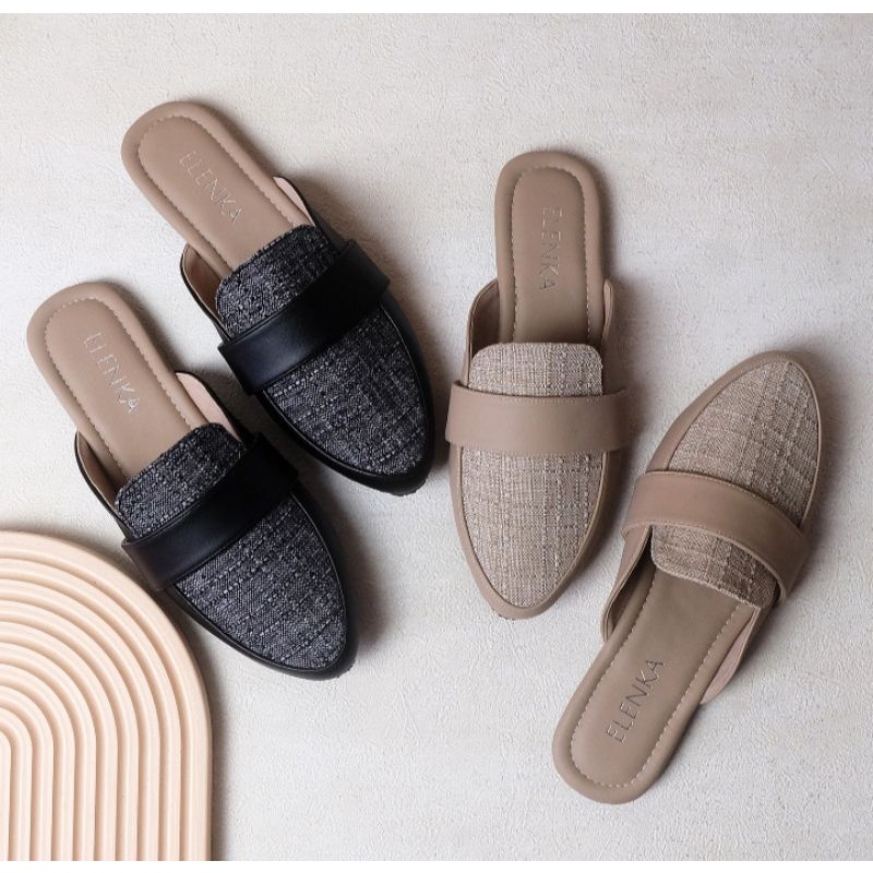 Sandal Jumbo Bigsize Mules Wanita Cantik ( kode : savana )