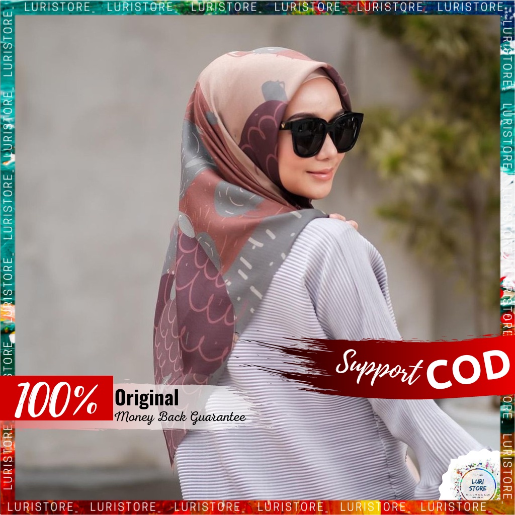 KERUDUNG MY LADY ORI SHERYL Hijab Jilbab Segi Empat Segiempat Voal Motif Mylady Terbaru Premium