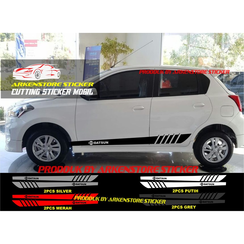 terbaru cutting sticker mobil datsun go panca 2 garis sticker list samping mobil datsun go panca 2 g