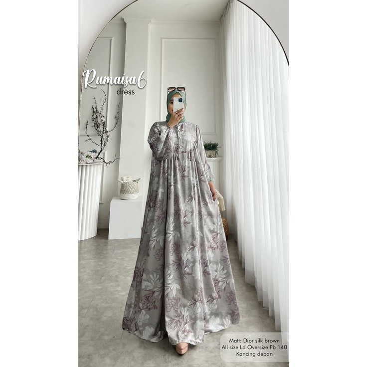 Khadijah Humaira Gamis Longdress Jumbo Rumaisa6 TERLARIS