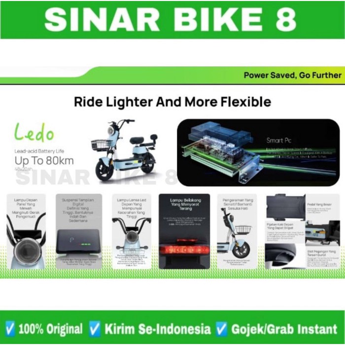 Sepeda Listrik OFERO LEDO 500 Watt Electric E Bike