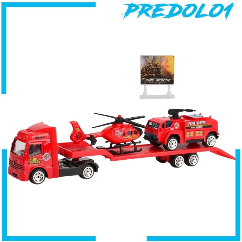 [Predolo1] Gadis Cowok Derek Trailer Derek Truk Mainan Edukasi Mobil Transporter Mainan