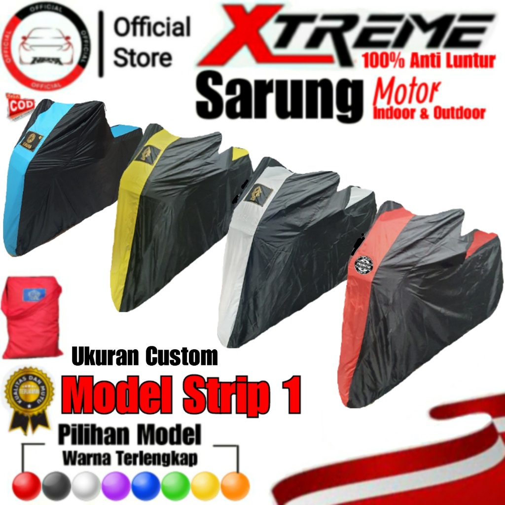 Cover Motor/ Selimut Motor/ Sarung Motor Custom/ Terlaris/ Segala Jenis Motor