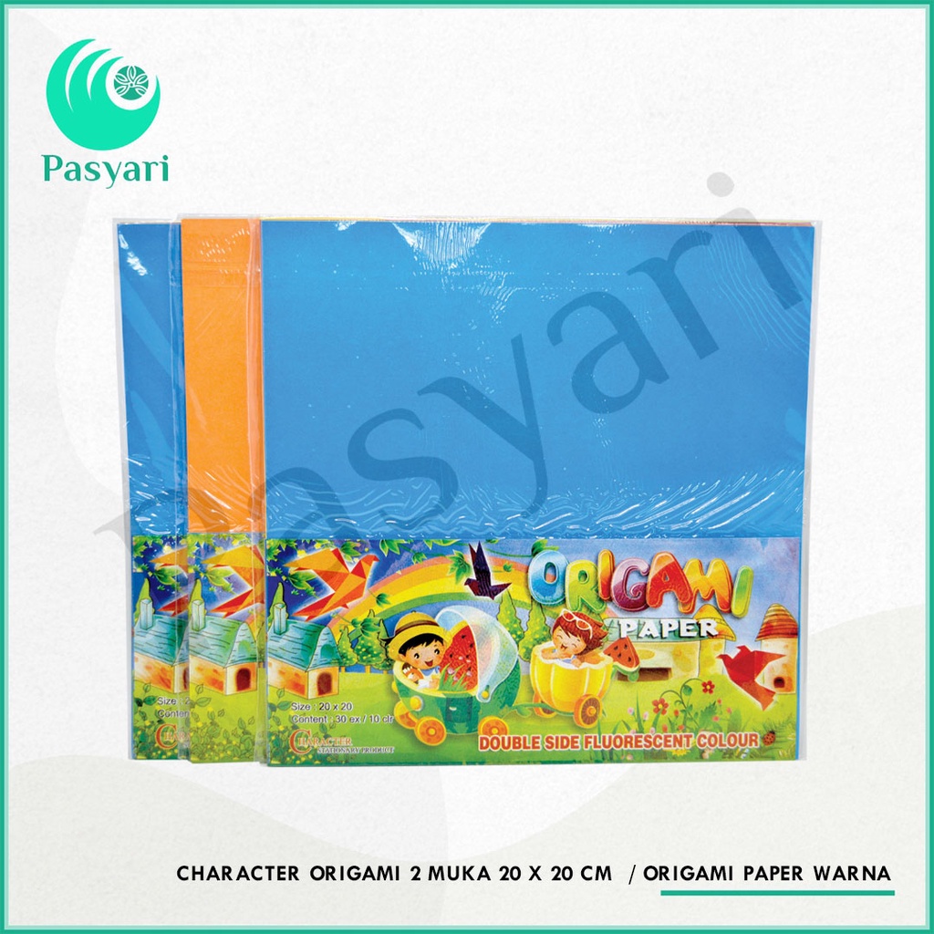 

Kertas Origami paper warna bolak - balik / 30 lembar