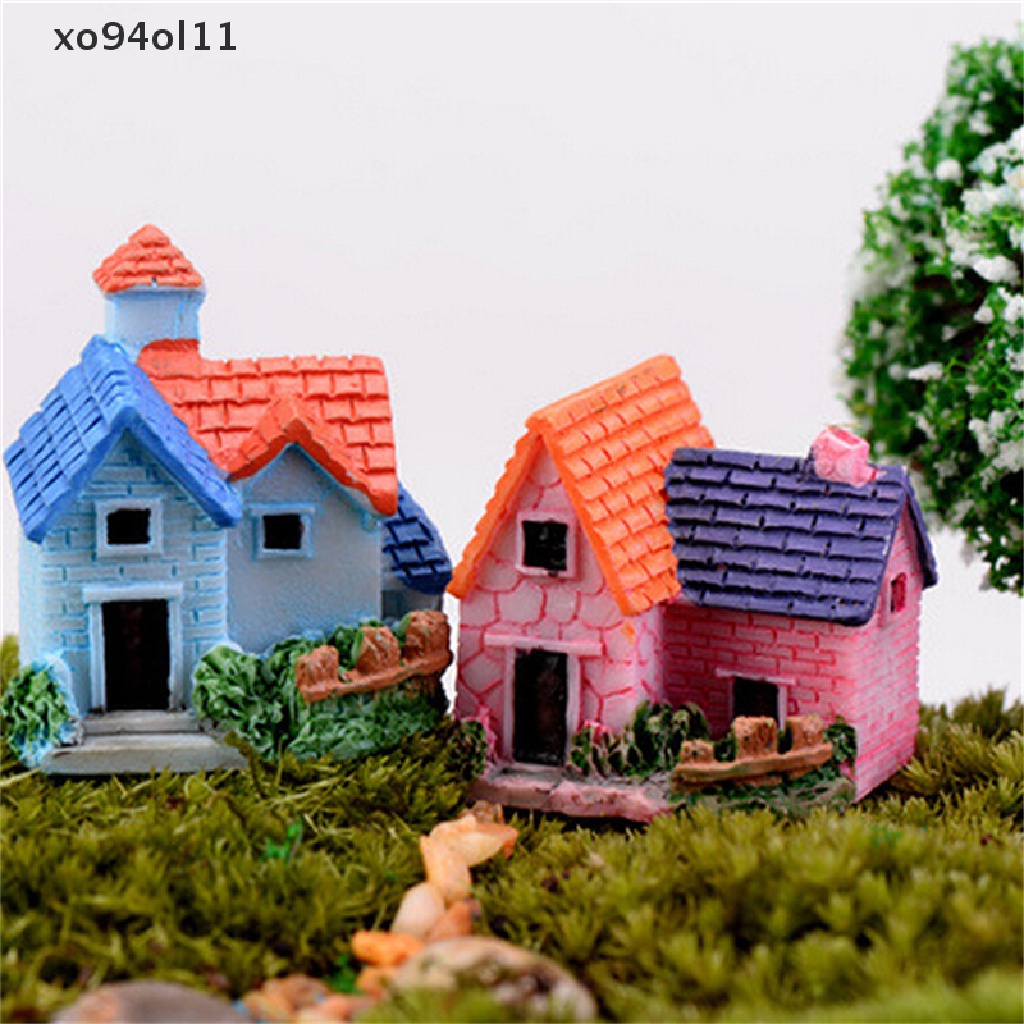 Xo DIY Miniatur Taman Peri Kerajinan Rumah Resin Dekorasi Lanskap Mikro OL