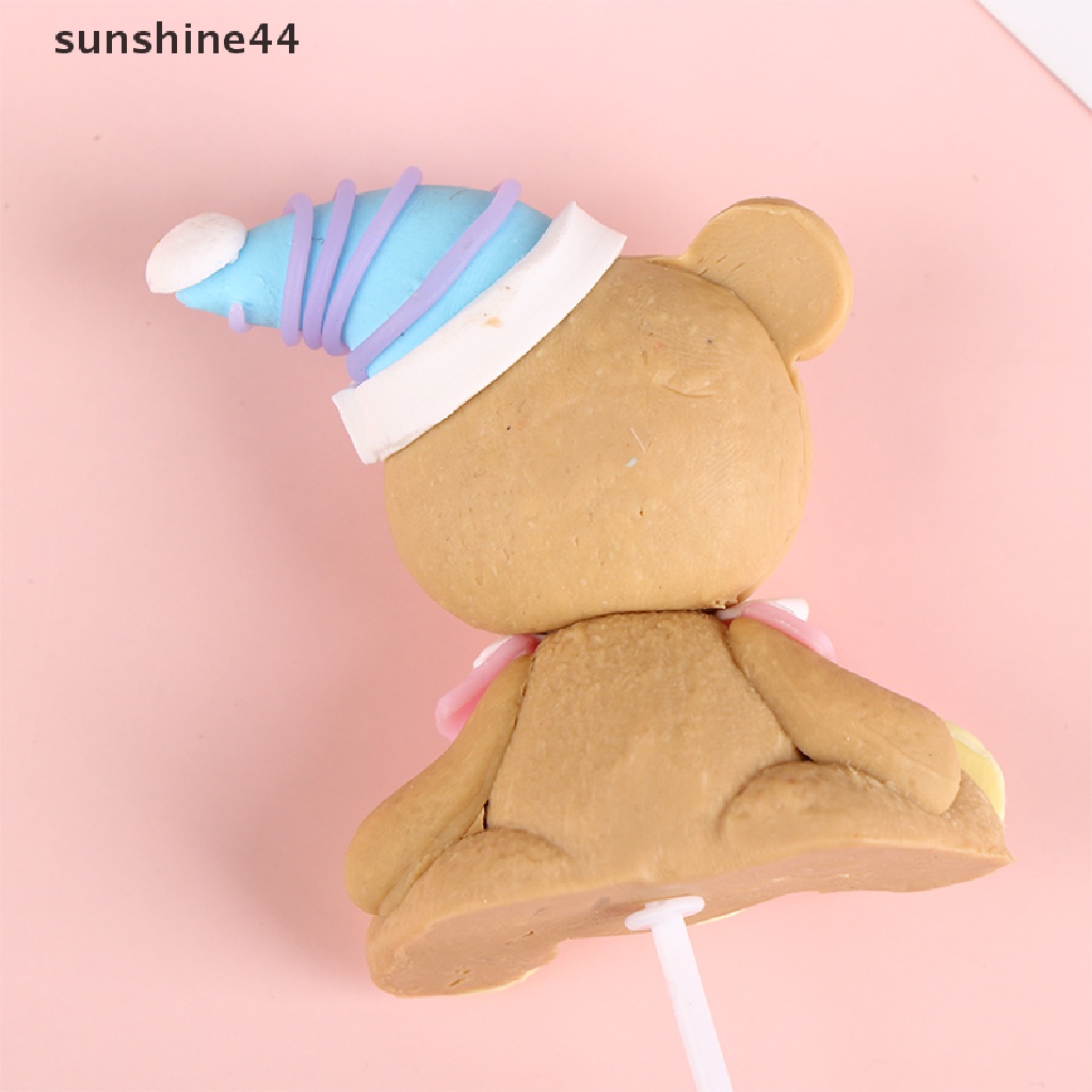 Sunshine Kartun Lovely Bear Birthday Party Cake Topper Hiasan Kue Makanan Penutup Kue ID