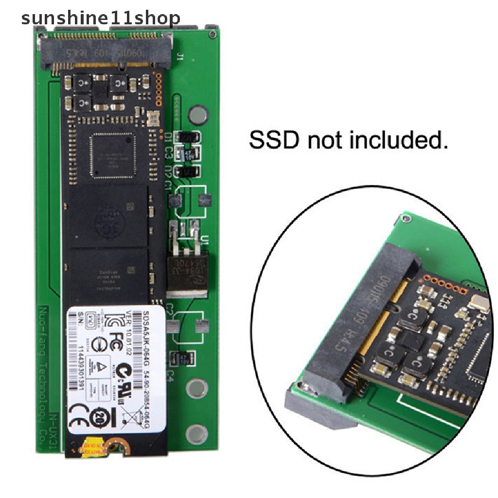 Sho SATA 22p7+15ke MSATA Mini PCI-E PCBA Rakit Saja Untuk UX31 UX21 XM11 SSD Solid State Disk N