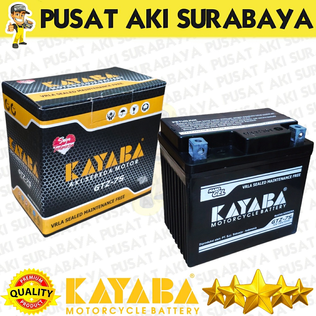 ASLI KAYABA GTZ7S AKI KERING MF ACCU MTZ6S YTZ6V GTZ6S BATERAI SEPEDA MOTOR HONDA VARIO SCOOPY ADV NMAX AEROX CRF