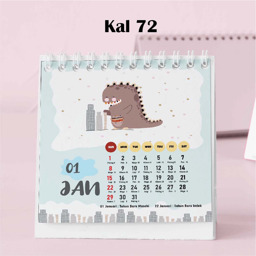 

Hanabi Kalender Mini 2024 / Kalender Meja 2024 Custom KAL72