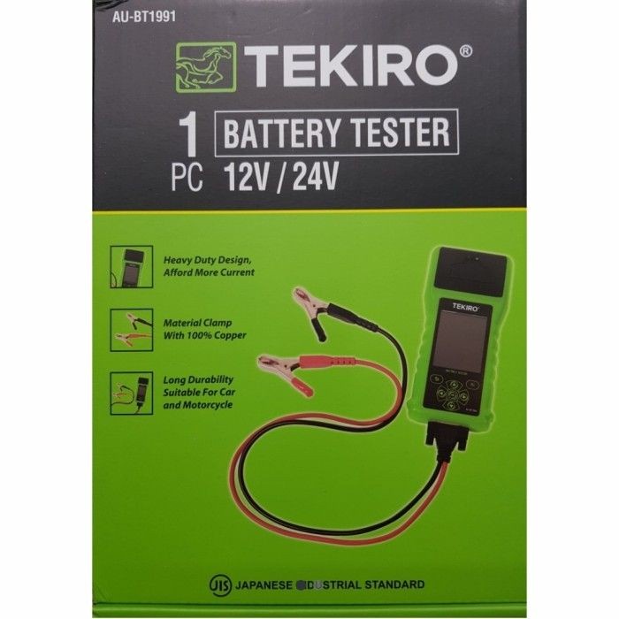 Tekiro -TEKIRO BATTERY TESTER ALAT CEK AKI MOBIL DAN MOTOR TYPE AU-BT1991