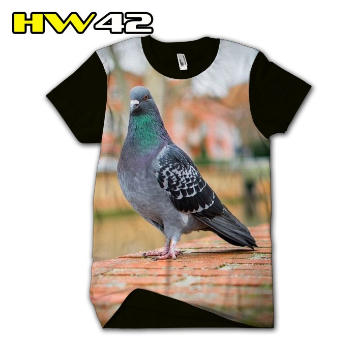 Kaos Merpati Balap Print 3D Baju Karakter Burung bisa COD