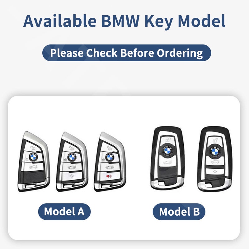 Bmw Zinc Alloy Kulit Case Kunci Mobil Full Wrap Cover Smart Key Protecter Untuk E36 E46 E30 E90 F10 F30 E39 E60 X1 E84 F48 F25 X3 E83 X5 F15