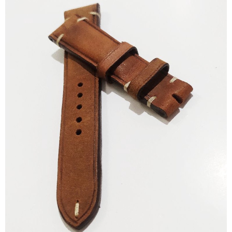 handmade strap size 20 mm all genuine leather free buckle