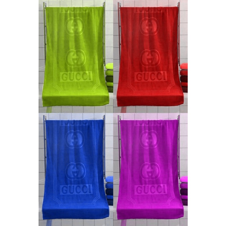HANDUK MANDI DEWASA TEBAL SUPER JUMBO 75X150-GUCCI POLOS RANDOM
