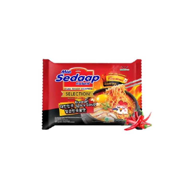 Sedap Sedaap Mie Instan Korean Spicy Soup 77 Gr