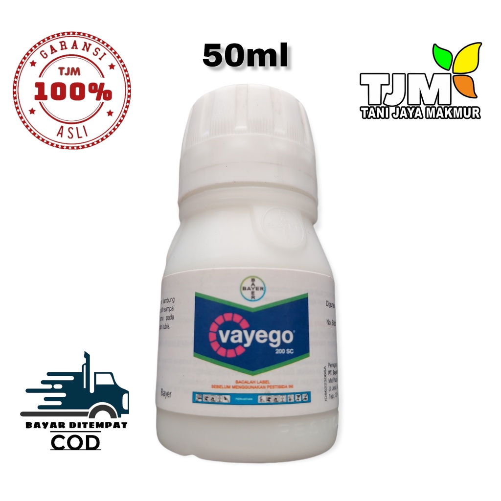 VAYEGO 200 SC 50 ml/Bahan aktif: tentraniliprol 2g/l/insektisida vayego/vayego 50ml/payego/bayer vay