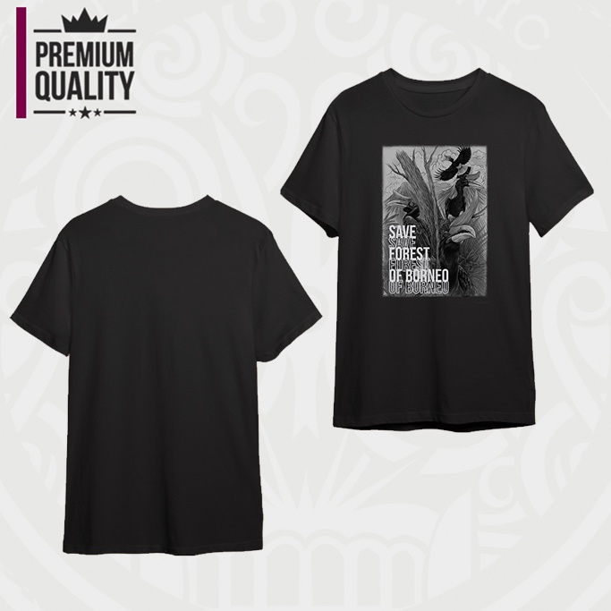 Kaos Etnik / Baju Etnik / Baju kaos dayak / baju kalimantan / kaos hitam / baju motif / baju motif d