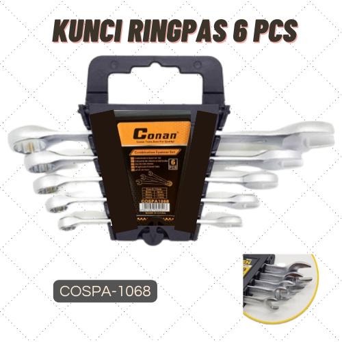 KUNCI PAS RATCHET KOMBINASI SET 6PCS SPANNER SET COSPA1068