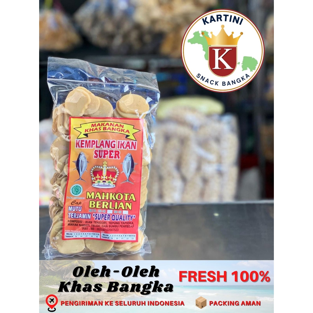 

Kemplang Mentah Ikan Cap Mahkota Berlian 500gr Khas Bangka