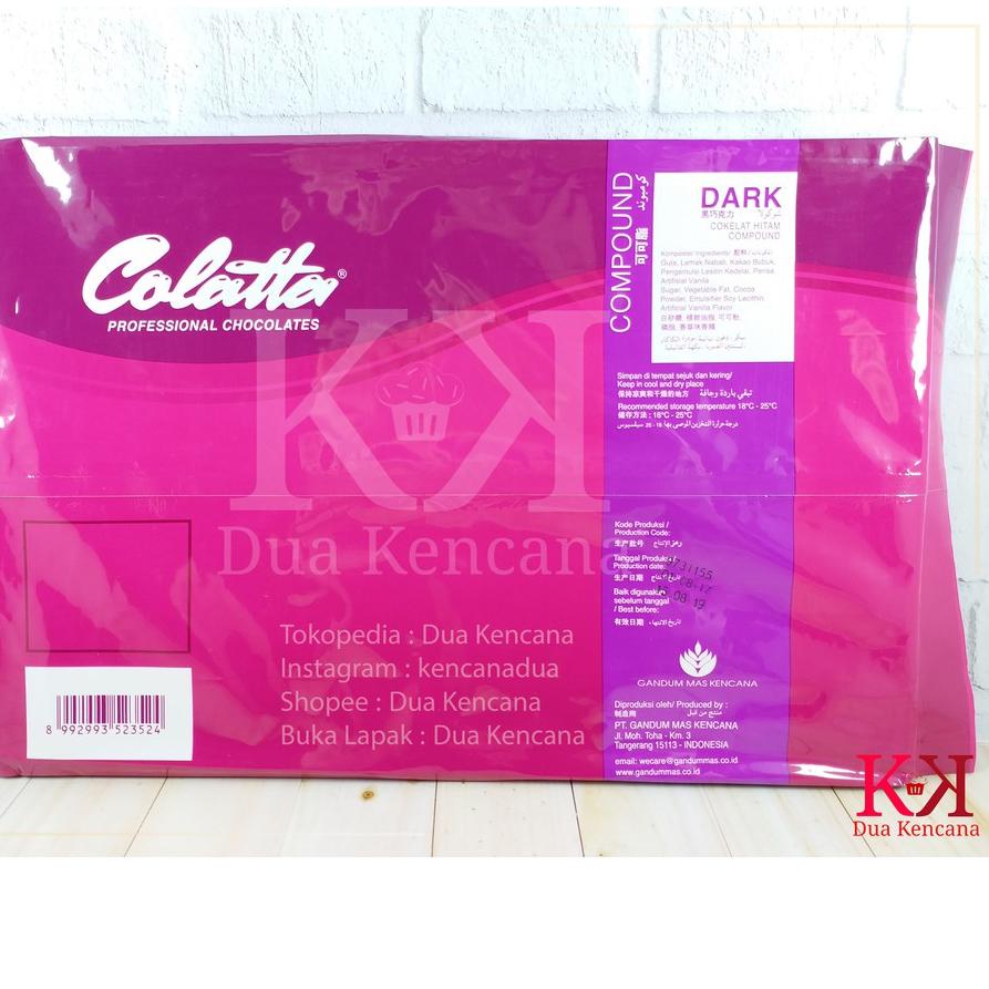 

✱ Colatta Dark Compound 1 KG Coklat Hitam Compound Chocolate Collata ❈