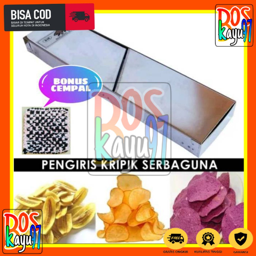 Parutan keripik pengiris kripik singkong kentang pisang Stainless