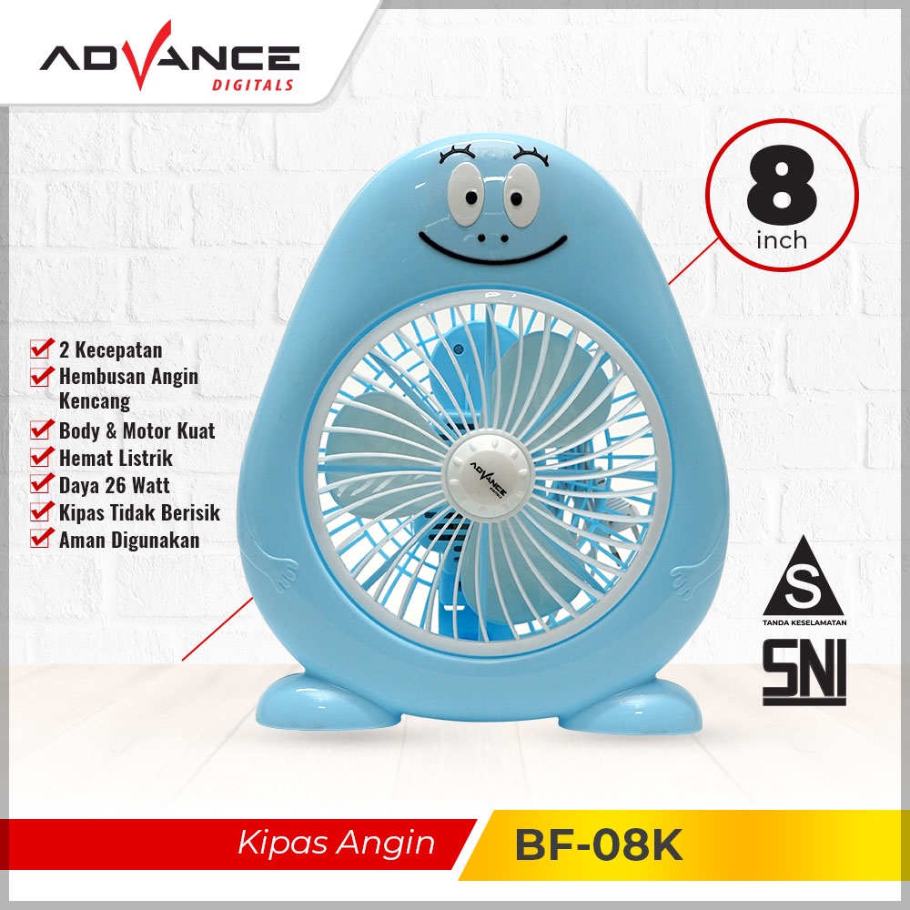 ADVANCE KIPAS ANGIN KARAKTER 8inch