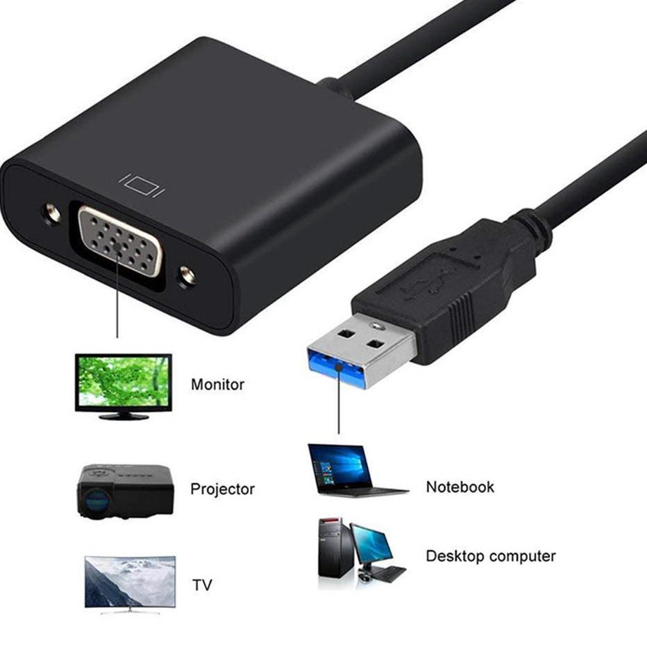 ➴ CONVERTER USB 3.0 TO VGA (USB TO VGA) ➼