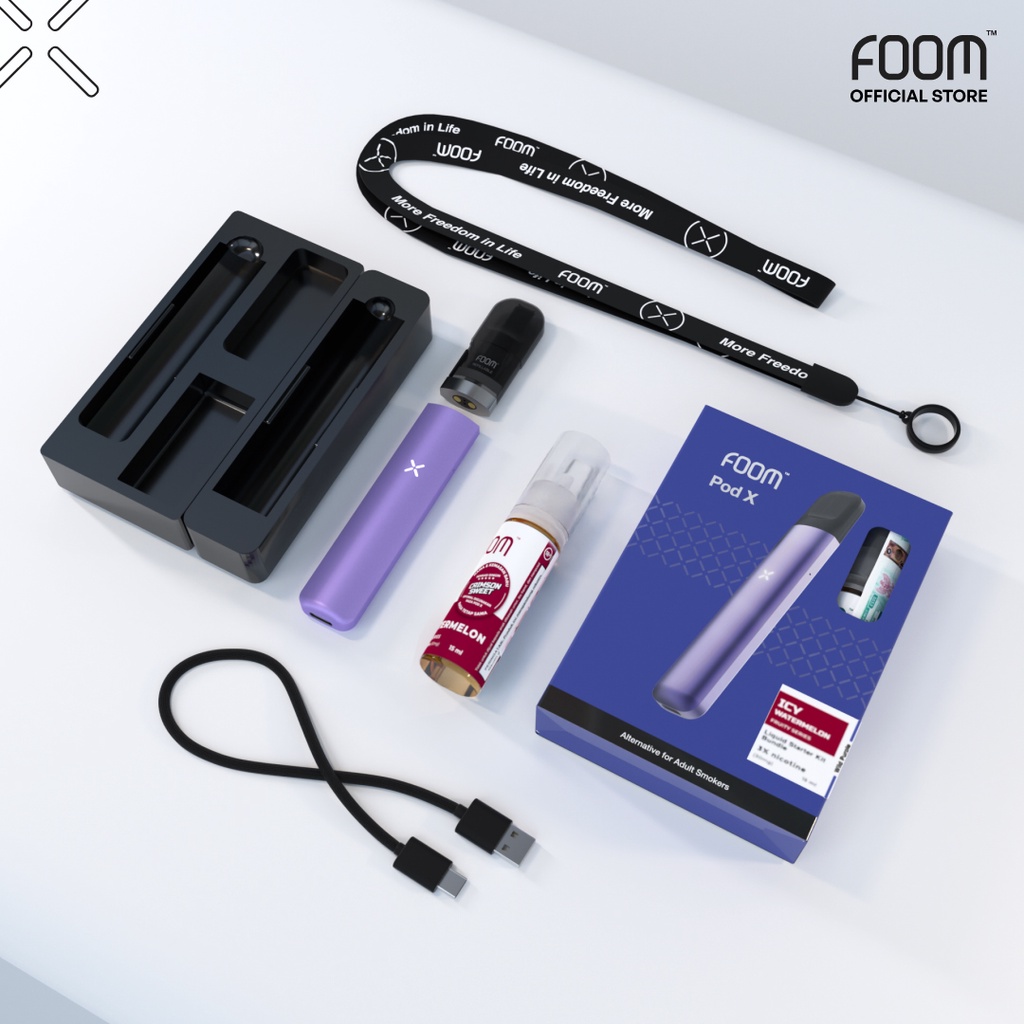 FOOM POD X BUNDLING LIQUID (WILD PURPLE ICY WATERMELON 15ML)