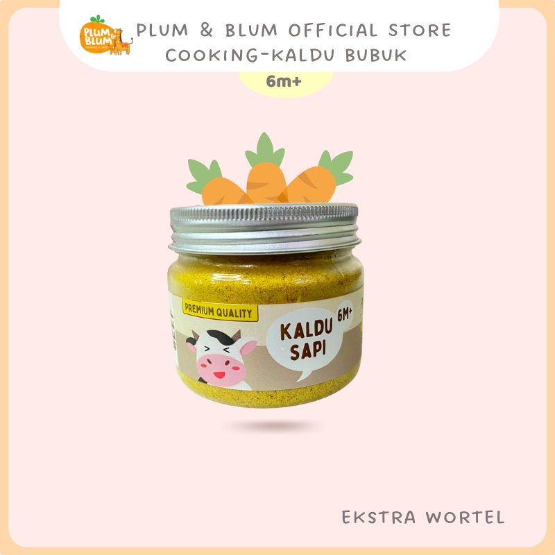 Plum &amp; Blum Kaldu Mpasi Kaldu Sapi Kaldu Ayam Kaldu Jamur - 100 gram Kaldu Mpasi Plum Blum