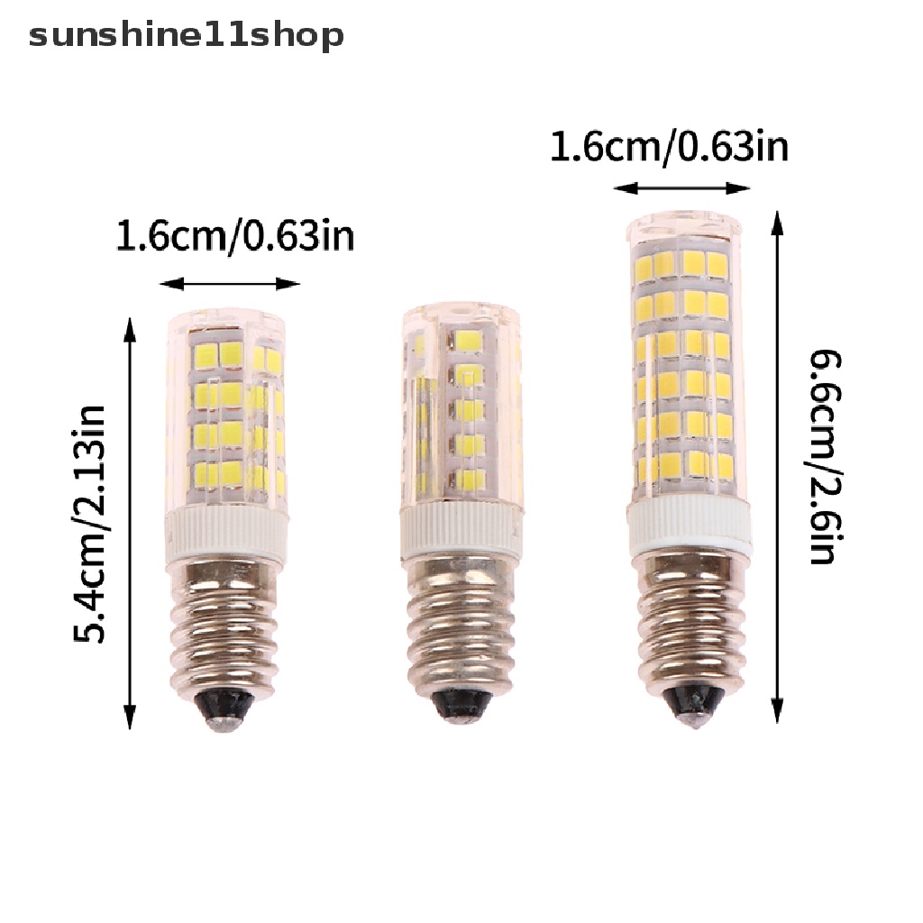 Sho 1Pc Bohlam Kulkas Mini E14 Lampu LED 3W 5W 7W AC 220V LED Screw Lamp Manik N