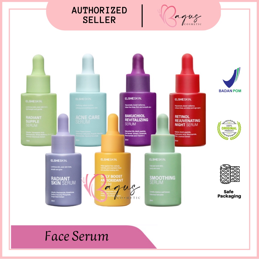 ⭐BAGUS⭐ ELSHESKIN Face Serum 15ml | Radiant Supple Skin | Smoothing Serum
