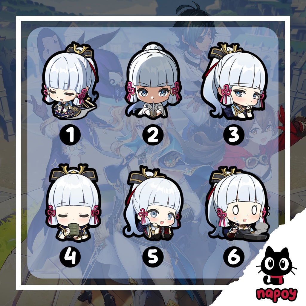 

Sticker Vinyl Game Anime Ayaka Genshin Impact