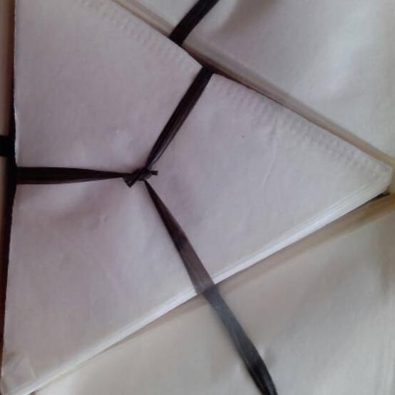 

❊ Kantong teh celup model segitiga sama sisi 8 cm ukm ♪