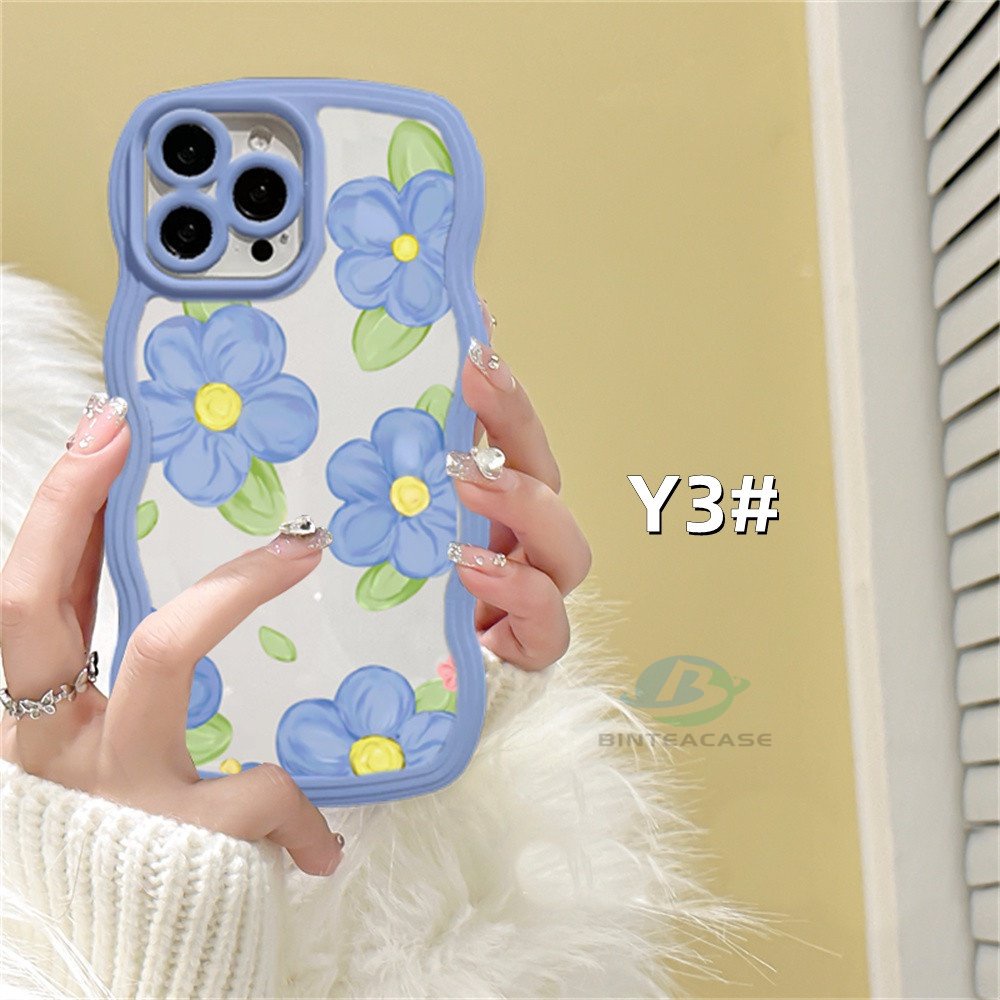 Redmi Note 11S 11 Pro Redmi 10C 10A 9A Note10 5G Note 10S 9C 9T Note9 Note8 Poco X3 Pro NFC Lukisan Minyak Tulip Kelinci Bunga Tepi Melengkung TPU Phone Case Binteacase