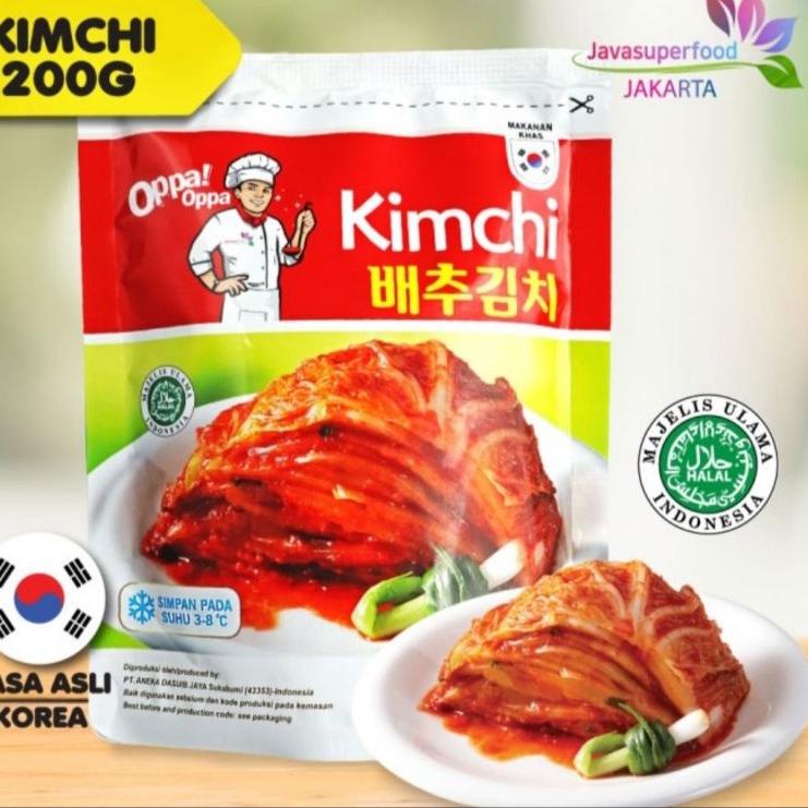 

❤[PROMO MURAH!!!]❤ Kimchi sawi 200gr halal korean food diet makanan sehat pedas murah gochujang toppoki snack korea topoki
