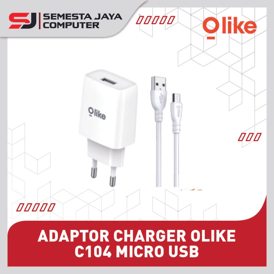 ADAPTOR CHARGER Olike C104 Travel Adapter Charger Fast Charging 1.5A