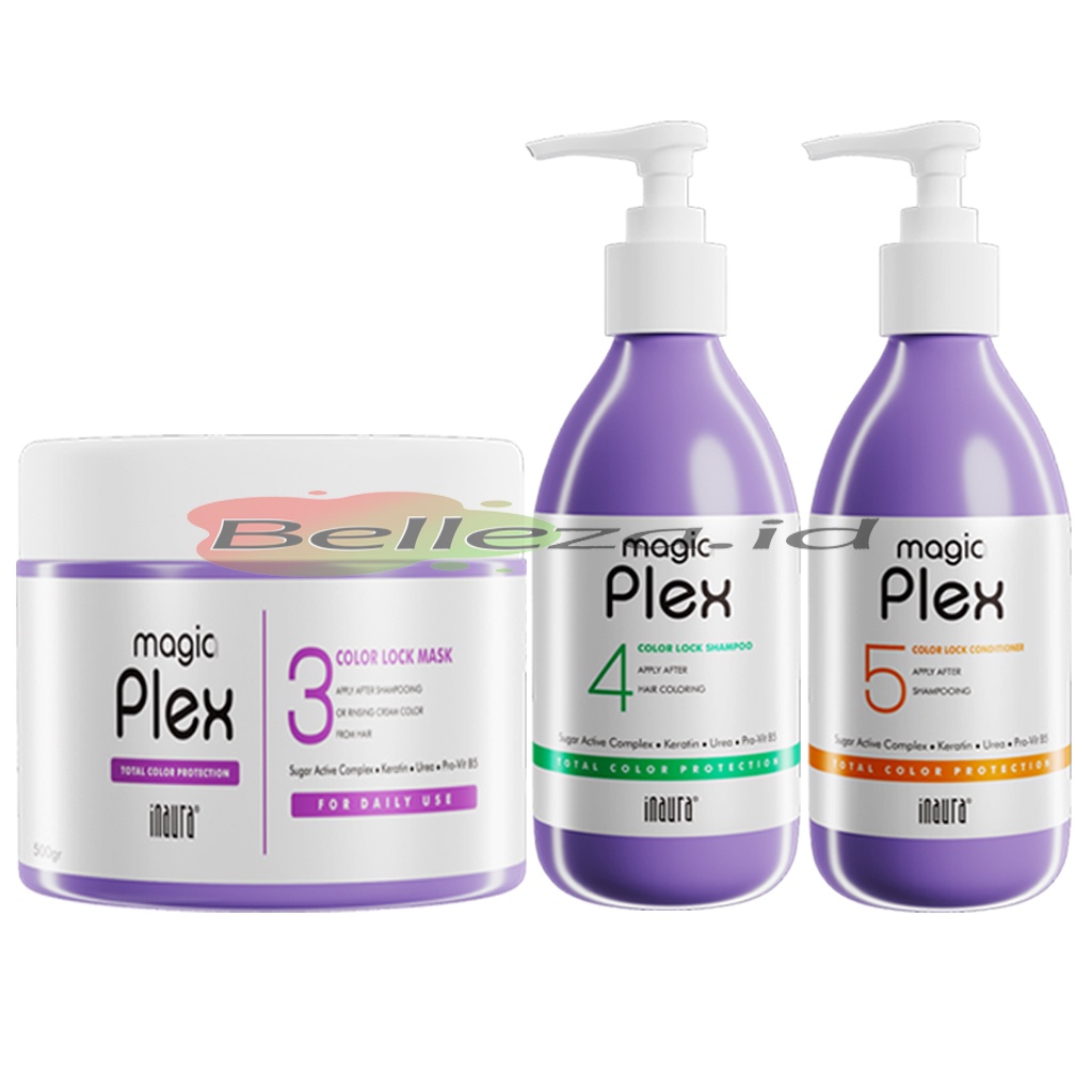 Inaura Magia Plex Color Lock Shampoo+Conditioner+Masker Paket