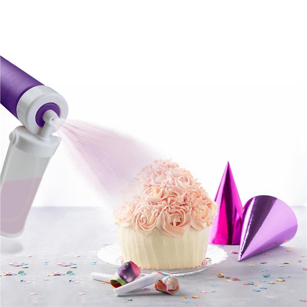 Pompa Airbrush Kue Manual Home Dessert Pastry Cupcakes Muffin DIY Mewarnai Sprayer Alat Kue Baking Aksesoris