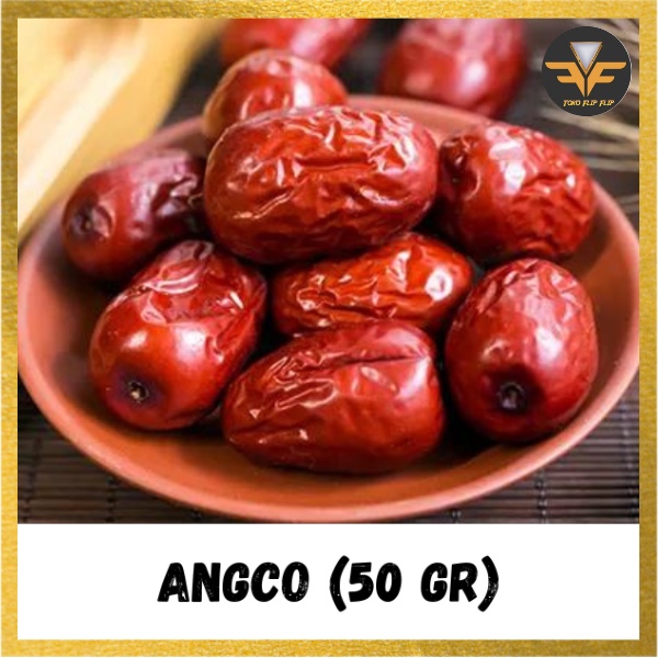 Angco Ang co 50 Gram Red Dried Dates Kurma Merah China Hung Cao Kurma Cina Bumbu Rempah Premium Pilihan 100% Asli Masakan Dapur Sup TERMURAH TERLARIS