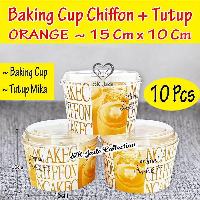 Terlaris Loyang Chiffon Loyang Kertas Premium + Tutup Mika Mini Baking Cup Case