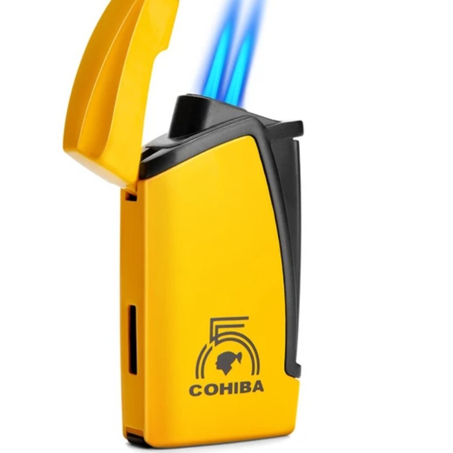 Cohiba cigar lighter with cigar punch