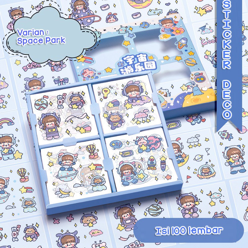 Isi 100 Lembar Sticker Deco Aesthetic Lucu Momo Stiker Anti Air Tumblr DIY Hp Stiker Motif Kartun Momo Halloween Lucu ala Korea Buku Diary Memo Catatan Harian Anak Sekolah Alat Tulis Bahan Stiker Transparant Bisa Untuk Kado Ulang Tahun @banyak