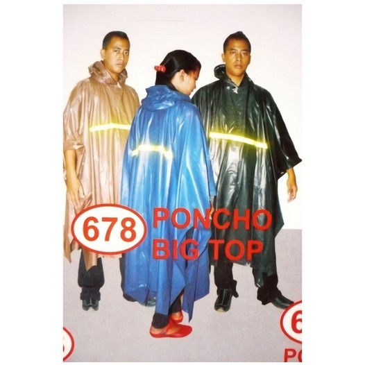 Jas Hujan DOLPHIN BIG TOP 678 Poncho Pria Wanita  / Mantol Model Ponco Dewasa - sckmenwear GROSIR