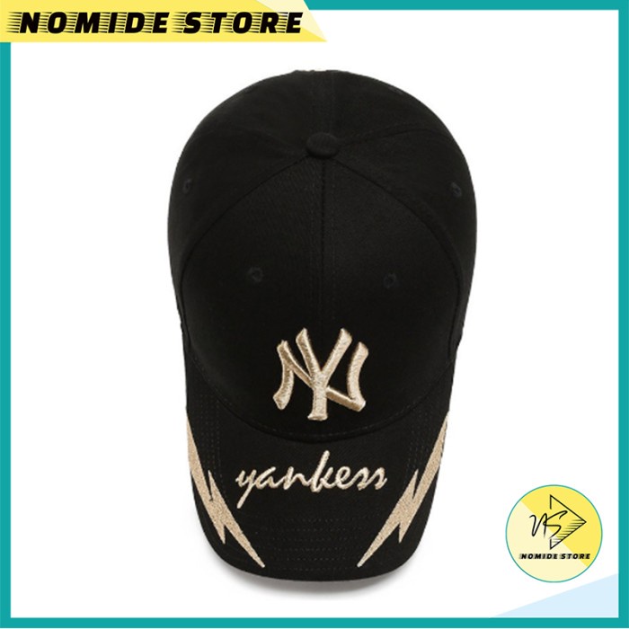 SALE -TOPI BASEBALL PRIA WANITA NY LIGHTNING PETIR YANKEES MLB CAP KOREA TQM - tqm1-pink  3.1.23