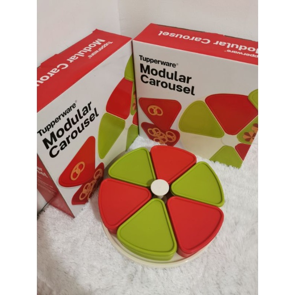 Tupperware Modular Carousel - TOPLES KUE LEBARAN - TEMPAT MAKAN TUPPERWARE - WADAH MAKANAN - TRAY MA
