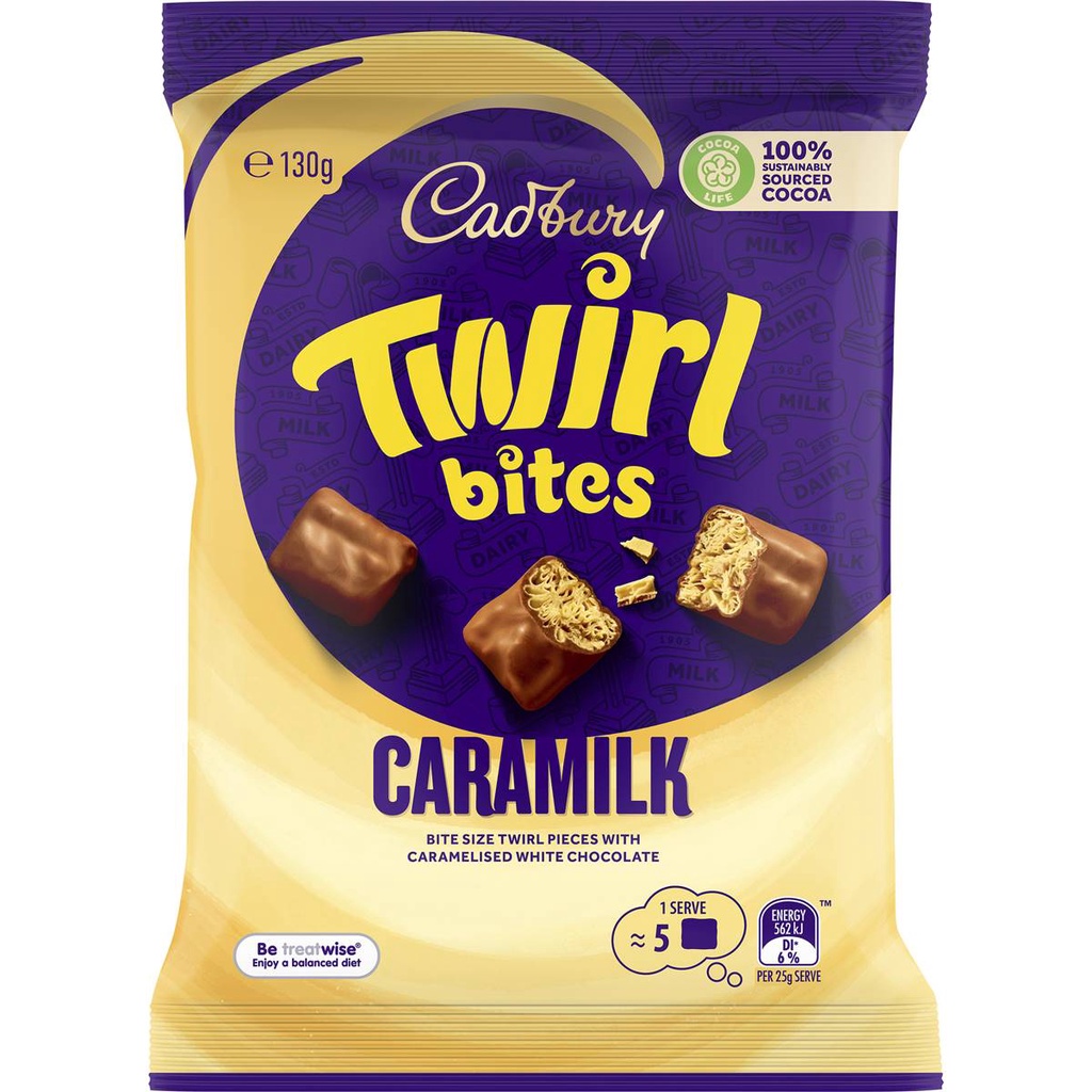 

Cadbury Twirl Caramilk Bites Australia