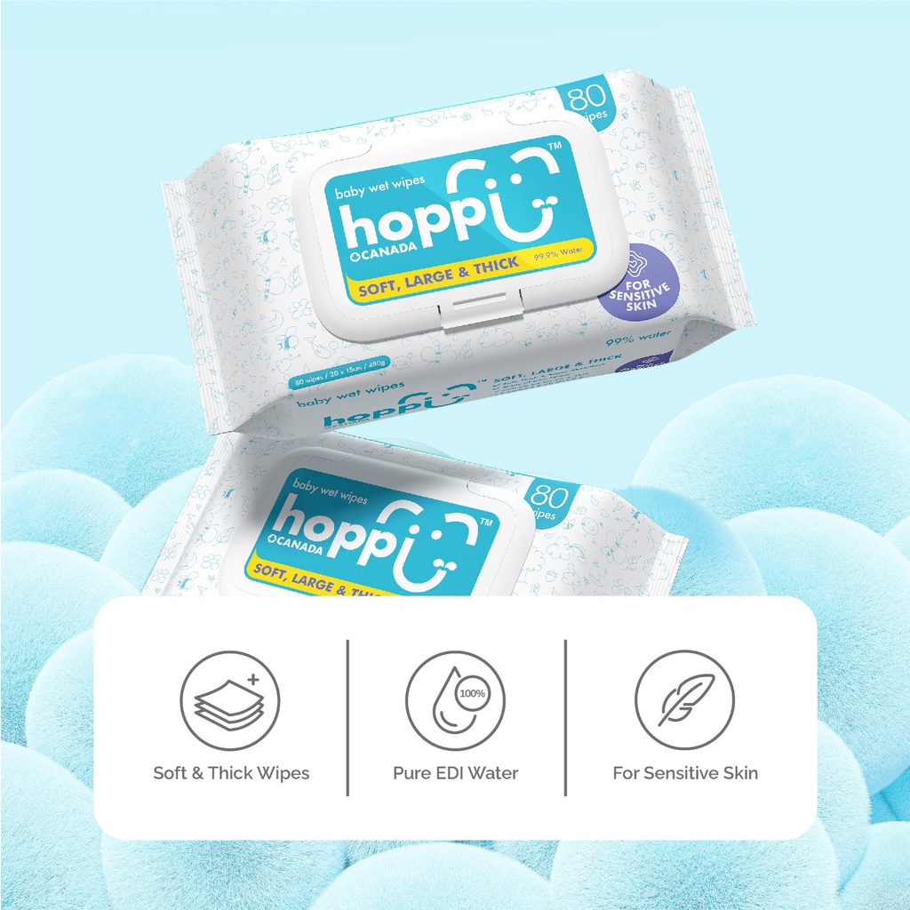 Tisu Basah Bayi HOPPI Premium 20s Bundle 5in1  HB1100