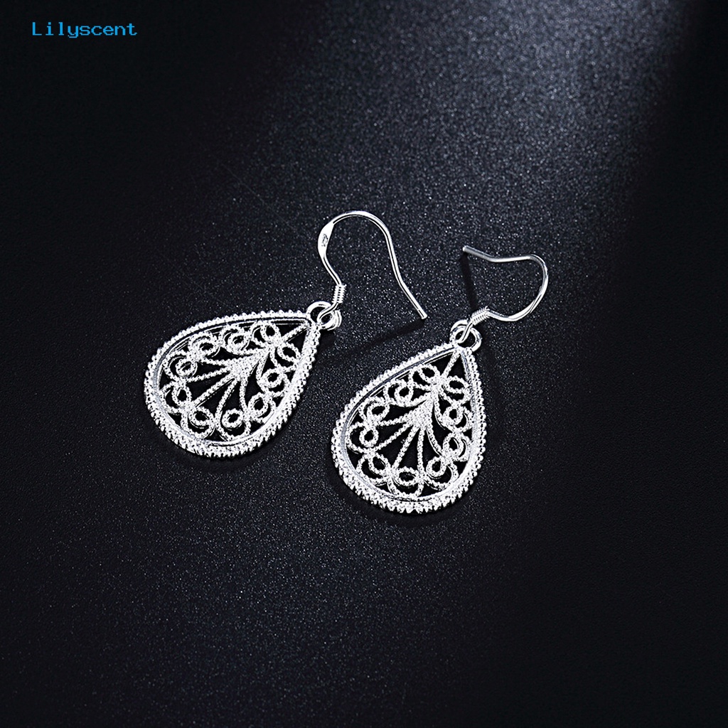 [LS] 1set Drop Earrings Aksesoris Fashion Anti Alergi Gaya Retro Yang Indah Temperamen Mutiara Imitasi Anting Kalung Untuk Pakaian Sehari-Hari