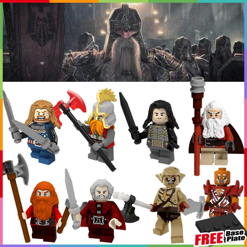 The Hobbit Dori Kili Fili Thirteen Dwarfs Goblin Half Orc Mini Figure Mainan Rakitan Anak Hadiah Ulang Tahun